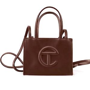 Small brown chocolate telfar bag